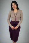 Tulip Hem Skirt - Eggplant