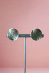 Disc Clip Earrings Gold