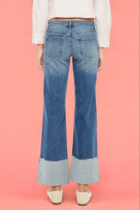 Mid Rise Wide Flare Jeans KC02