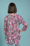 Lizzy Top - Charcoal Pink