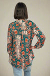 Lizzy Top - Teal Snake