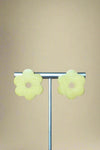 Retro Bloom Studs - Chartreuse