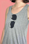 Sunglasses Tank Top - Grey
