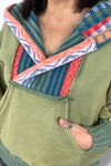 Multi Color Hoodie - Sage