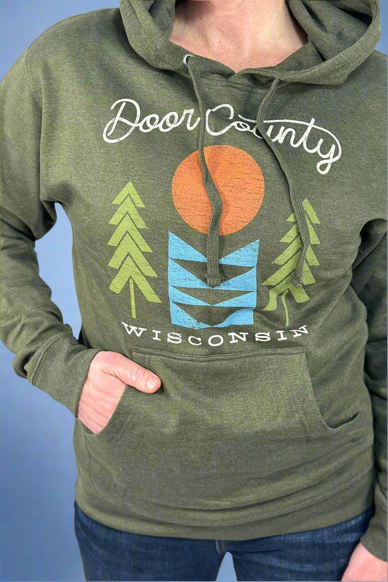 Door County Hoodie - Earth - Olive