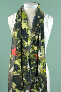 Camo And Stars Scarf