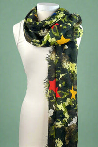 Camo And Stars Scarf