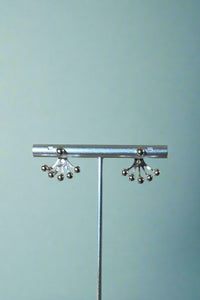 Cute Ball Ear Jacket Silver