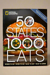 The cover of 50 States, 1,000 Eats by National Geographic.