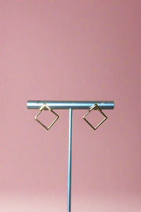 Cute Square Ear Jacket 18K Gold