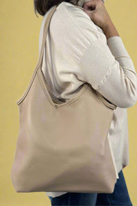 Skinny Strap Shoulder Bag Apricot