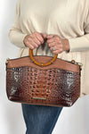 Phoebe Faux Crocodile Tote