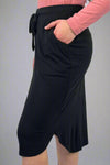 Tulip Hem Skirt - Black