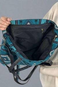 Western Weekend Tote - Teal