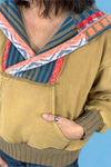 Multi Color Hoodie - Camel