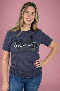 Door County WI Tee Navy