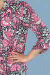 Lizzy Top - Charcoal Pink