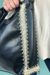 Havana Crossbody Tote - Black