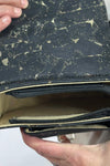 Golden Accents Cork Crossbody Bag - Black