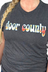 Door County WI Floral Grey