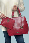 Beryl Snake Embossed Tote Bag