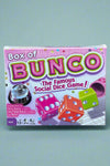 A Box of Bunco, a social dice game.