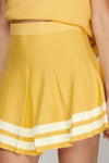 Mini Skater Sweater Skirt - Yellow