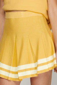 Mini Skater Sweater Skirt - Yellow