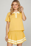 Mini Skater Sweater Skirt - Yellow