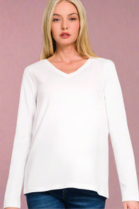 Kedzie Long Sleeve Top White