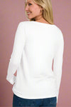 Kedzie Long Sleeve Top White