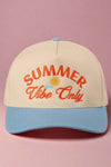 Summer Vibe Only Two-Tone Trucker Hat - Blue