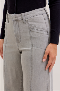 High Waist Retro Wide Grey - JB167