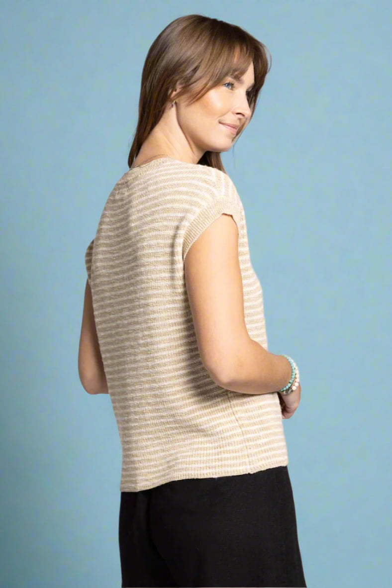 Andie Top - Beige Ivory