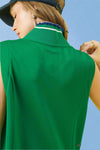 Sleeveless Ruffle Dress - Kelly Green