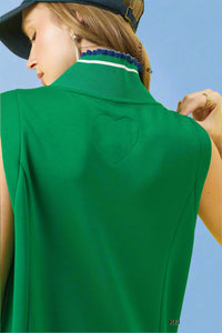 Sleeveless Ruffle Dress - Kelly Green