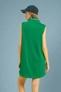 Sleeveless Ruffle Dress - Kelly Green