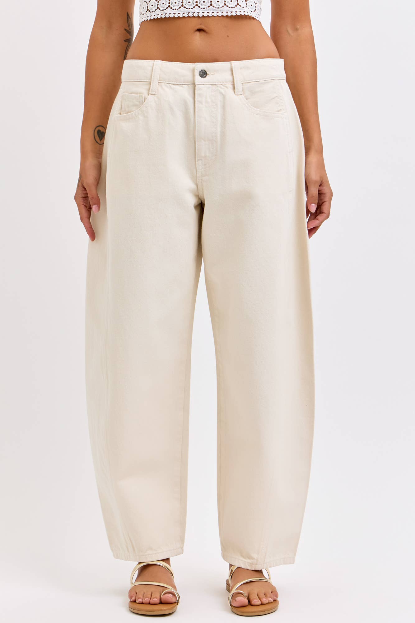 Mid Waist Barrel Leg Side Panels C268