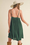 Darsi Spaghetti Strap Dress - Emerald