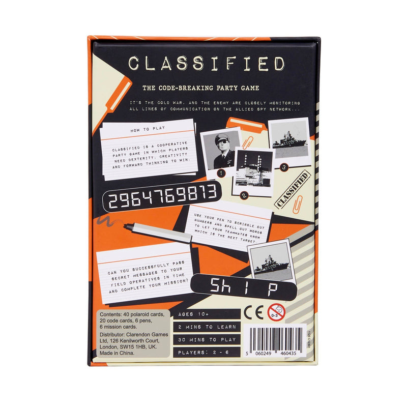 Classified Spy Team Board Game