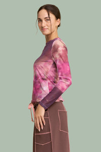 Mesh Abstract Top - Orchid