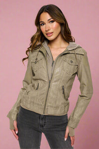 Nomad Canvas Hooded Jacket - Gray