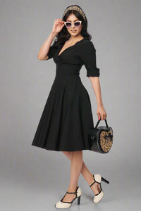 Delores Swing Dress - Black