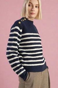 Pullover Navy Striped Sweater