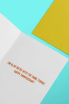 Into Resting - Anniversary Card