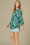Lizzy Top - Teal Paisley