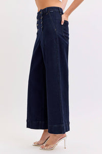 High Rise Sailor Wide Leg Crop C270