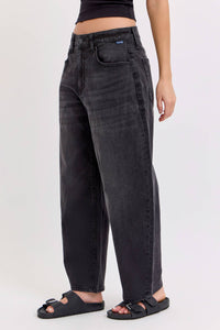 Black Barrel Leg Jean C271