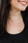 Axis Beaded Necklace Gold