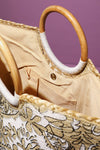 Myth Jute Wood Handle Tote Bag